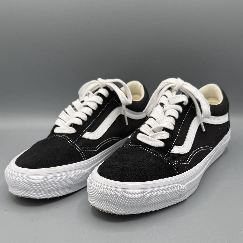Vans Old Skool Premium 36 Black White Skate Shoes Sneakers Men’s Sz 9